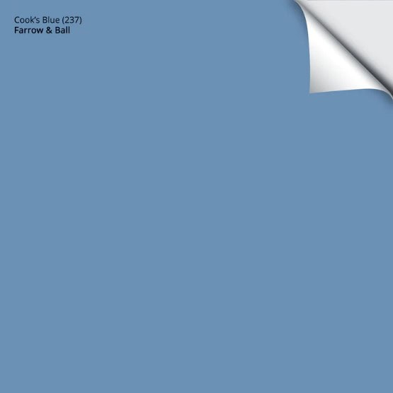 Farrow & Ball Cooks Blue, best blue paint colours, SAMPLIZE PEEL AND STICK with Kylie M.