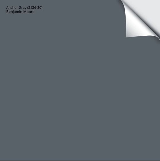 Benjamin Moore Anchor Gray colour of the year, Kylie M, best blue gray paint colour