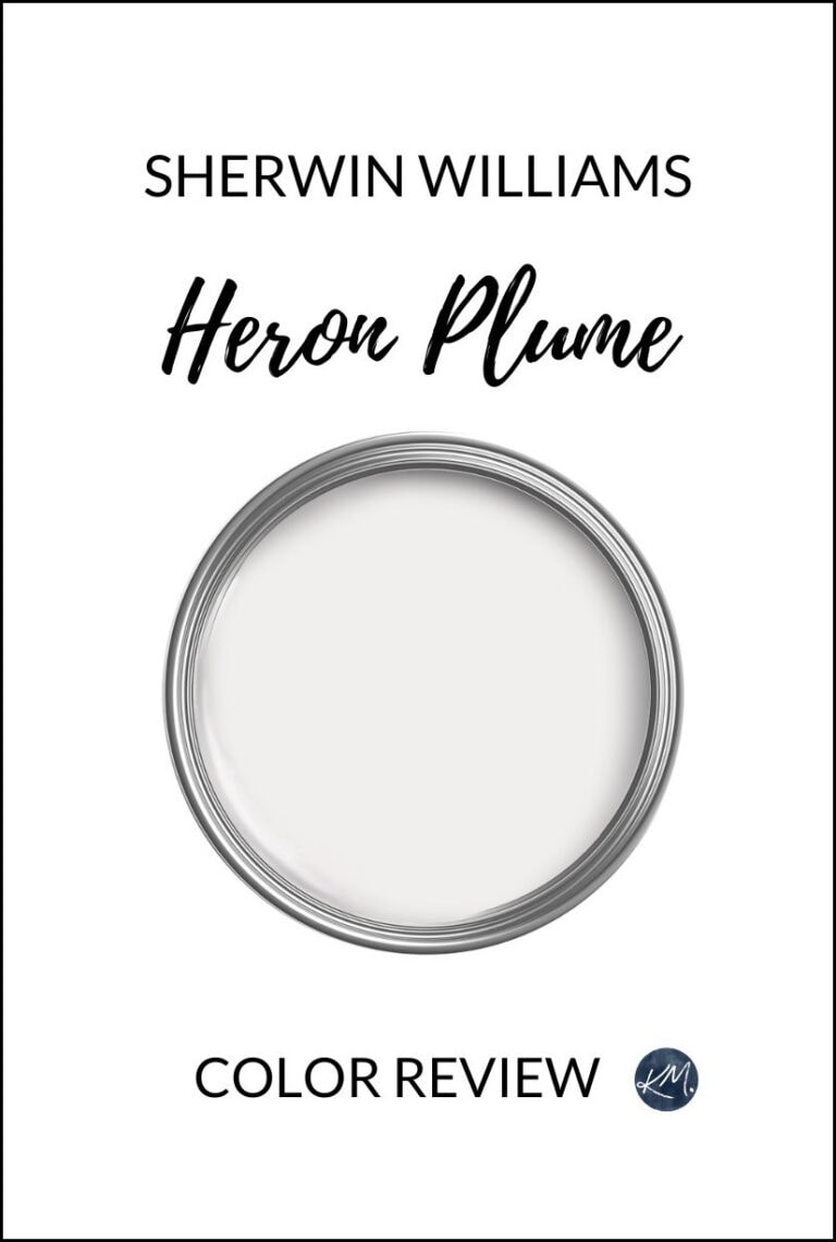 sherwin williams heron plume, off white warm gray paint color review by kylie m