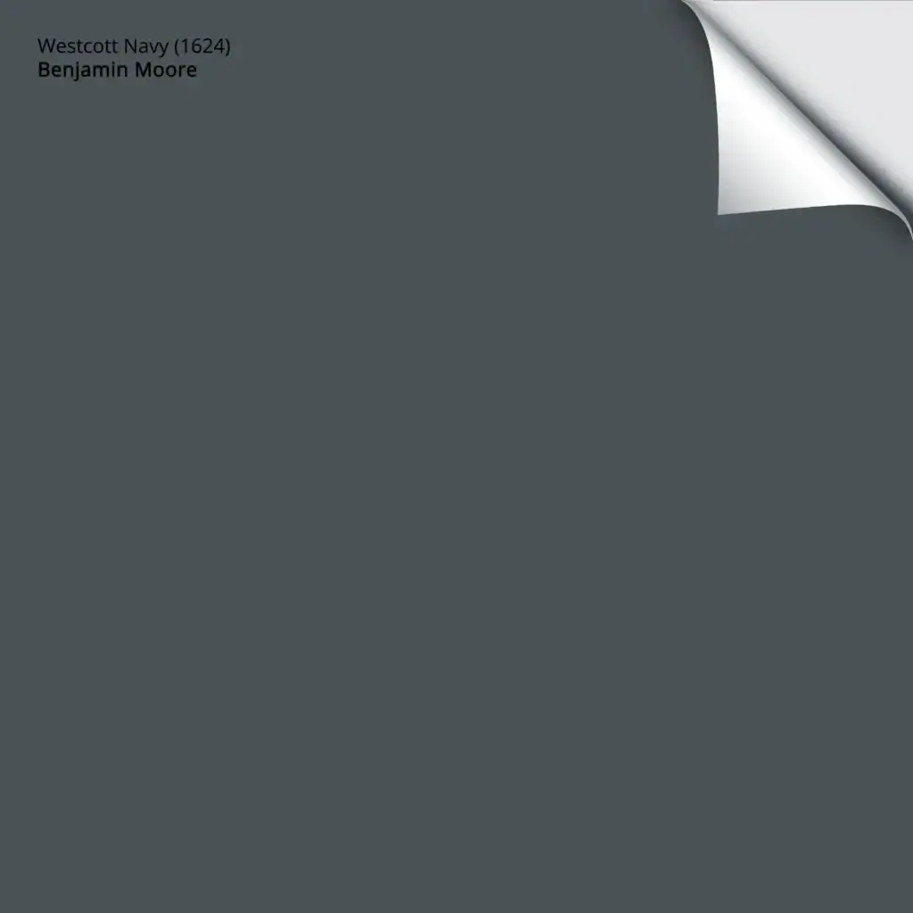 Benjamin Moore Westcott Navy samplize peel and stick