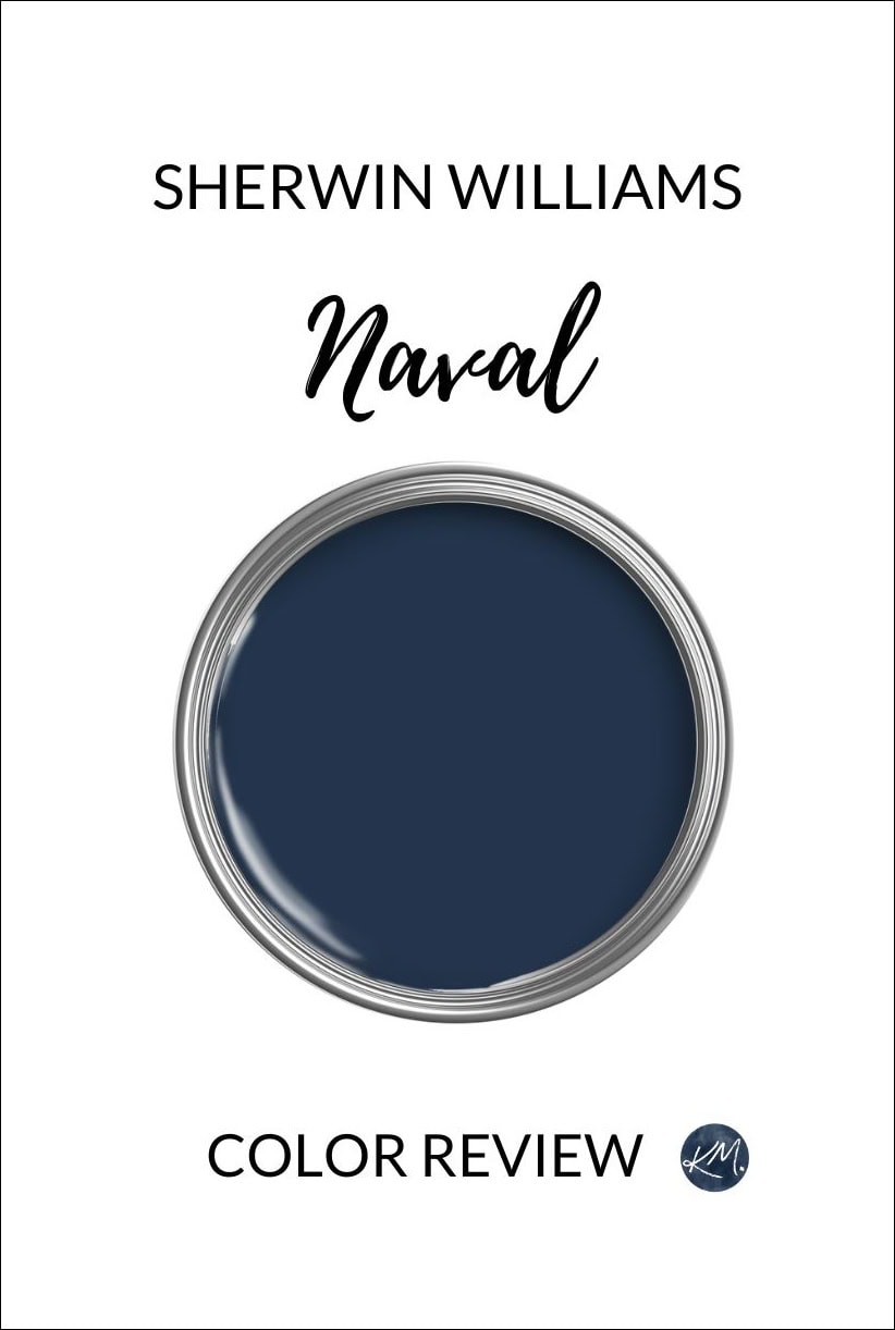 sherwin williams naval, dark blue paint color review by Kylie M