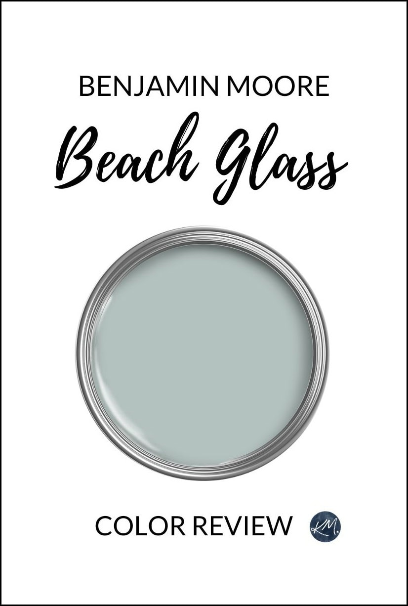 paint color review of Benjamin Moore Beach Glass, best white, undertones, depth, and more with KYlie M Interiors
