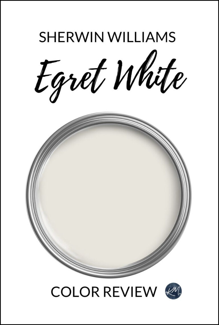 Sherwin Williams Egret White, taupe paint color review, undertones, LRV, Kylie M color expert