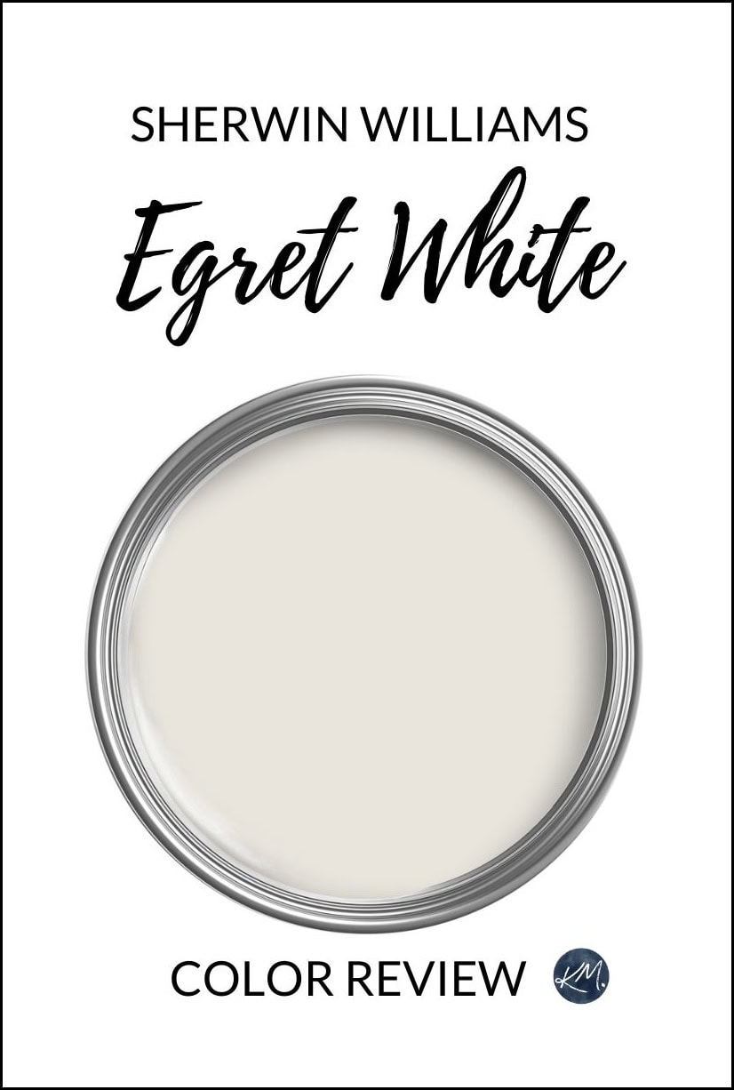 Sherwin Williams Egret White, taupe paint color review, undertones, LRV, Kylie M color expert