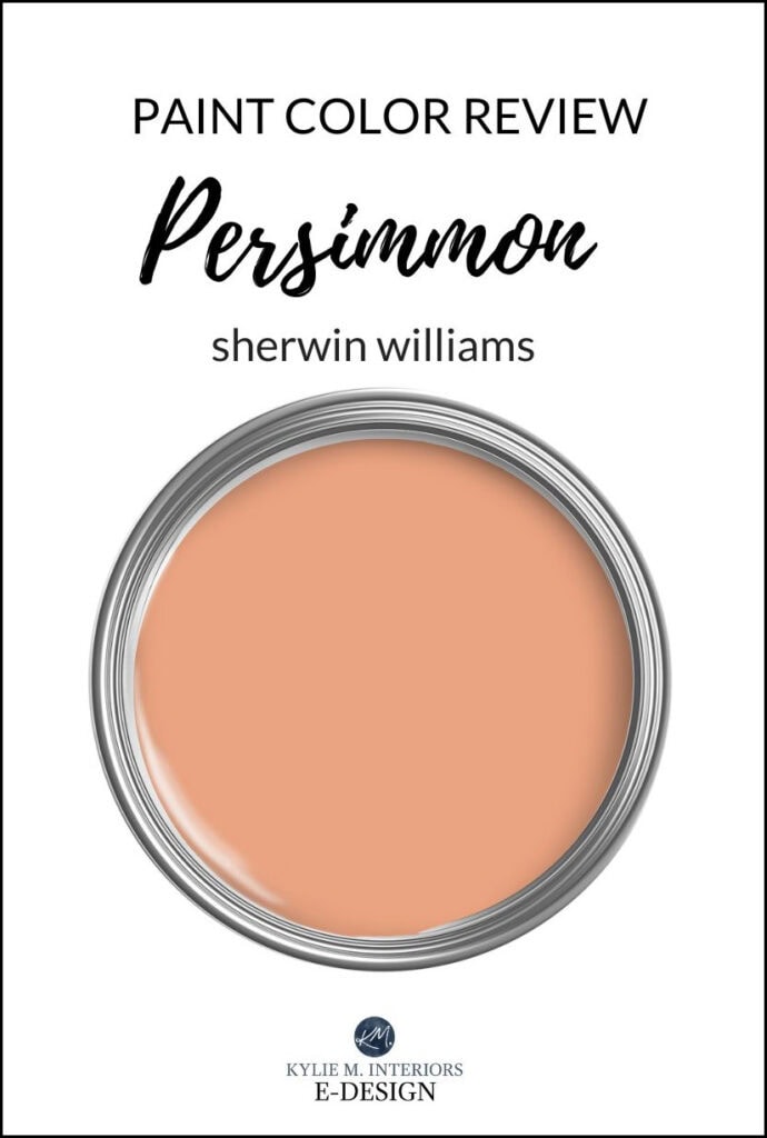Sherwin Williams Persimmon, paint color review, orange, terra cotta shade by Kylie M Edesign, online paint color consultant (1)