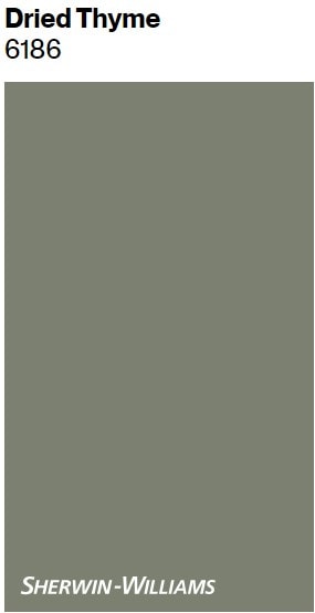 Samplize Dried Thyme, peel and stick paint sample