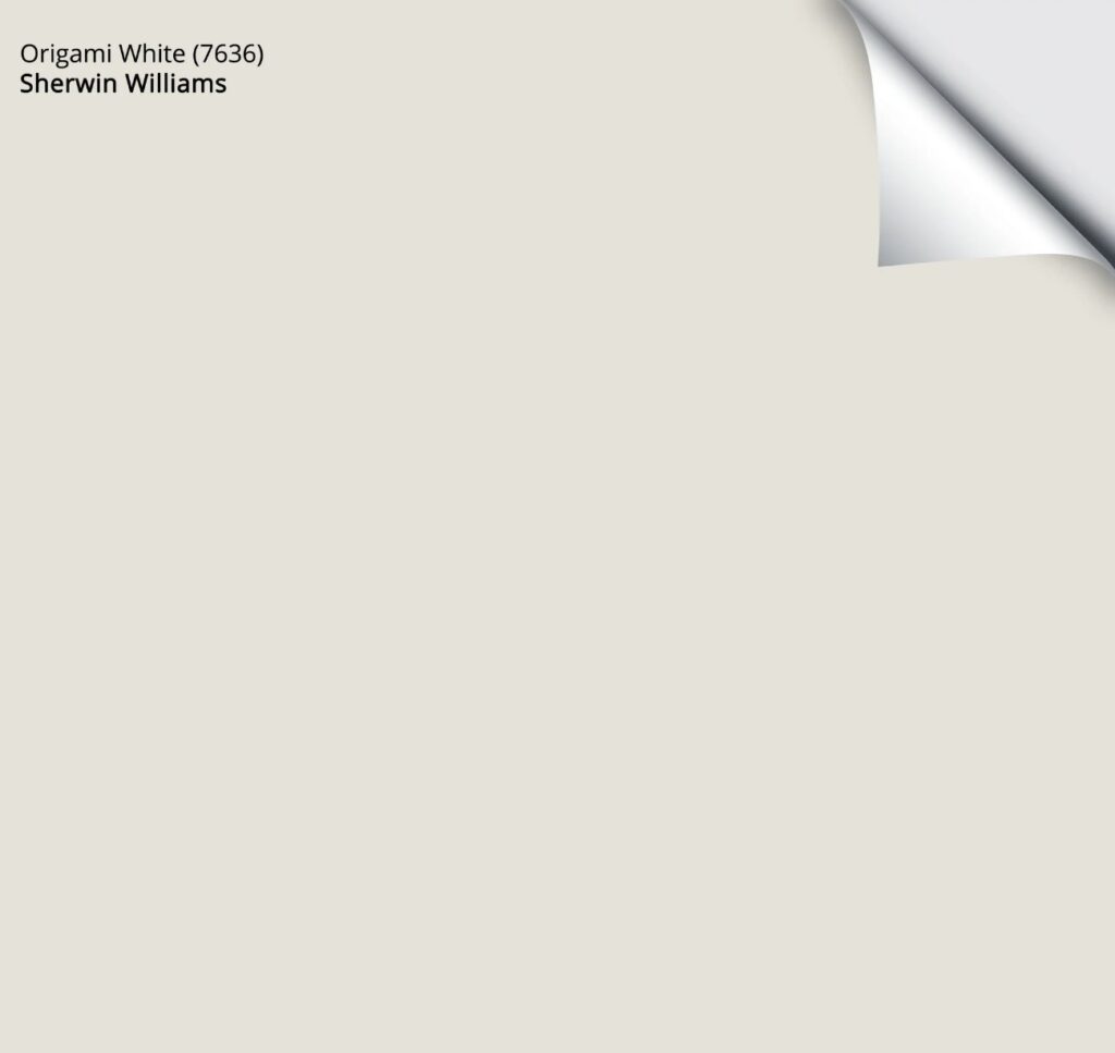 sherwin williams origami white off white paint color, warm samplize peel and stick with KYlie M