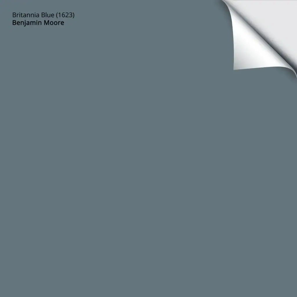 Benjamin Moore Britannia Blue samplize peel and stick
