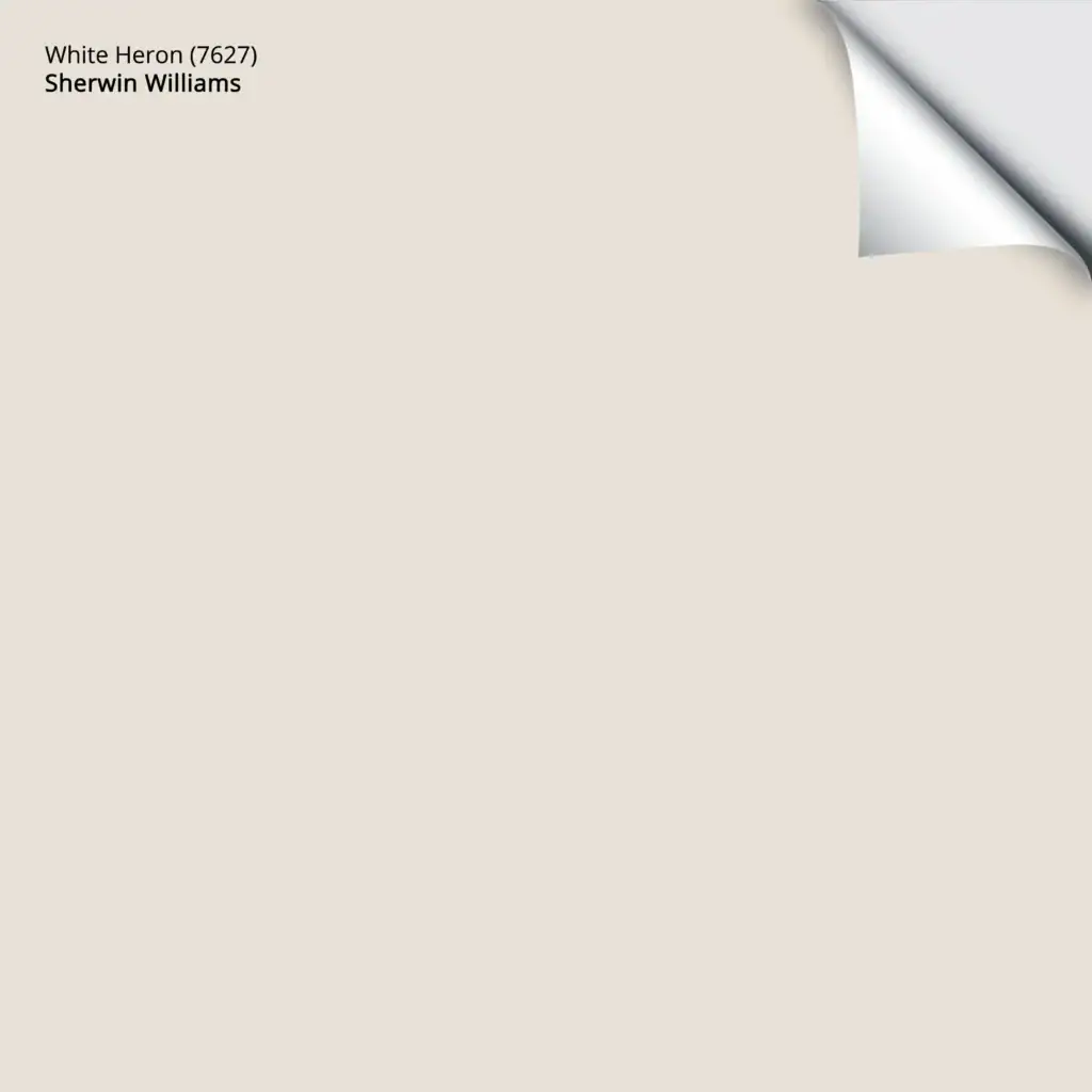 SHERWIN WILLIAMS WHITE HERON SAMPLIZE PEEL AND STICK PAINT COLOR SAMPLE