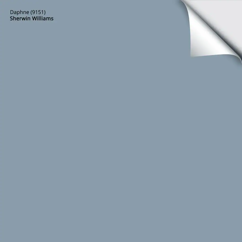 Sherwin Williams Daphne peel and stick blue paint color