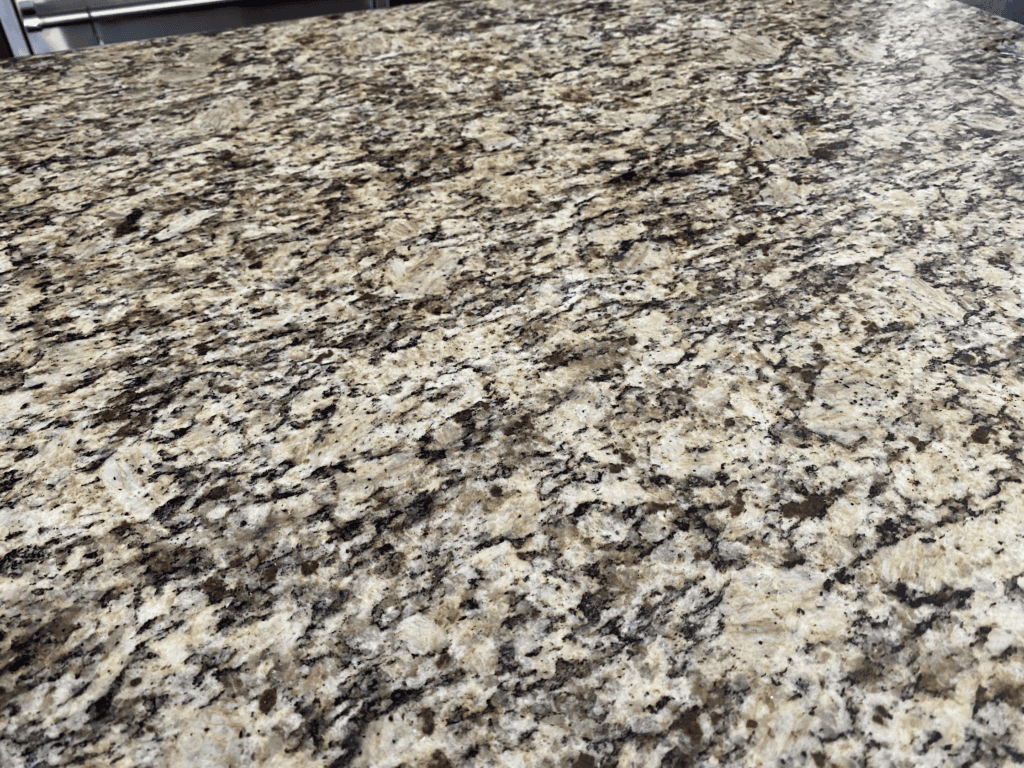 Venetian Ice granite countertop update ideas. similar to VEntian Gold, Giallo Ornamental
