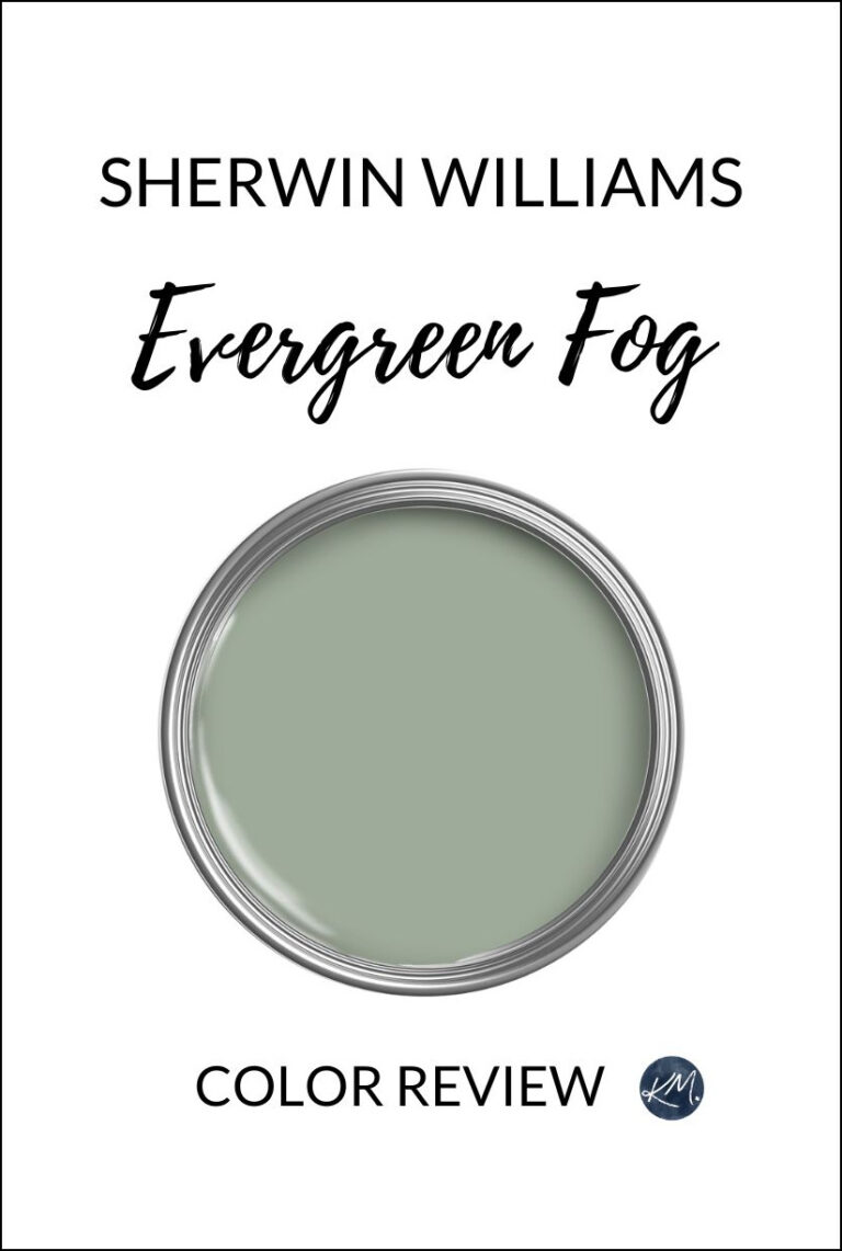 Sherwin Williams Evergreen Fog, best green paint color review by Kylie M Interiors Online Paint consulting