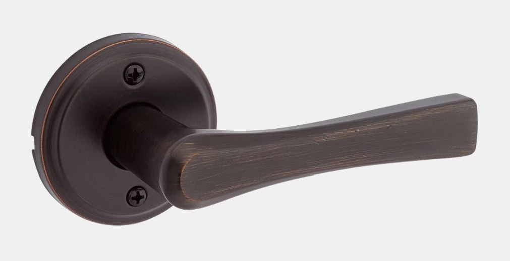 Katella modern, updated oil rubbed bronze door hardware, Kylie M home update ideas