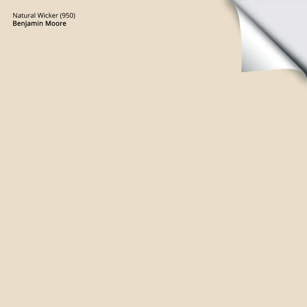 BENJAMIN MOORE NATURAL WICKER, SAMPLIZE PEEL AND STICK PAINT SAMPLE, BEST BEIGE WARM NEUTRAL
