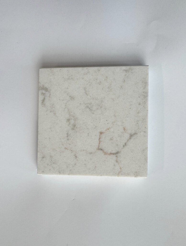 Cambria Ridgegate off-white slightly warm quartz countertop for kitchen update,