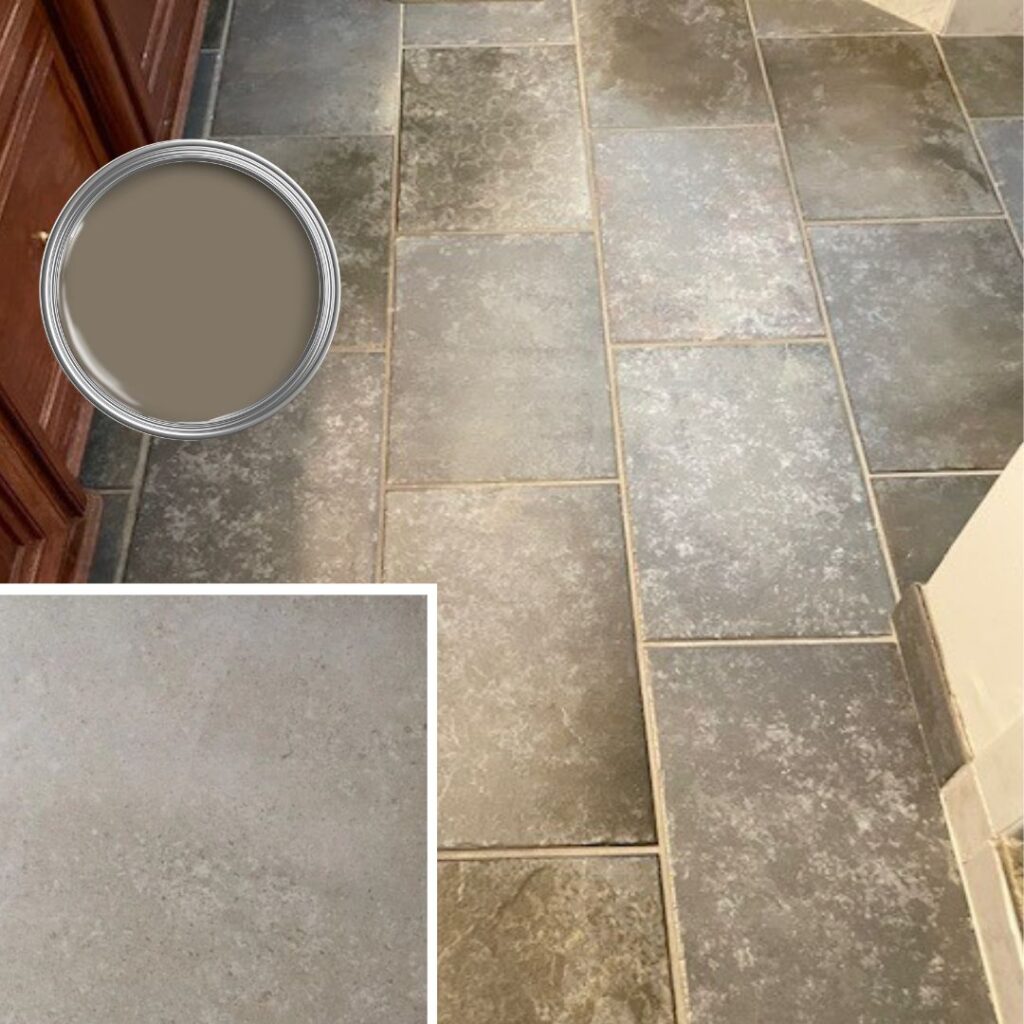 tile to go with existing tile floor in 1990s bathroom remodel