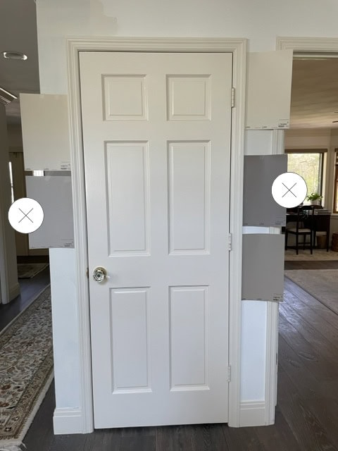 Sherwin Williams Antique White trim and door, cream off white, paint colors that go with and update this shade for walls