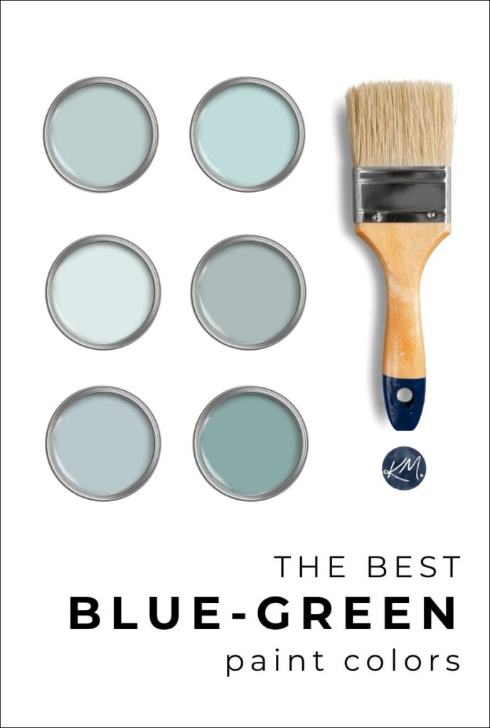 THE BEST BLUE GREEN BLEND PAINT COLORS, SHERWIN WILLIAMS AND BENJAMIN MOORE WITH KYLIE M INTERIORS