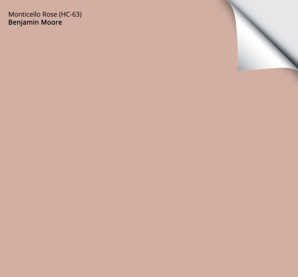 benjamin moore monticello rose, pink paint color, samplize peel and stick sample