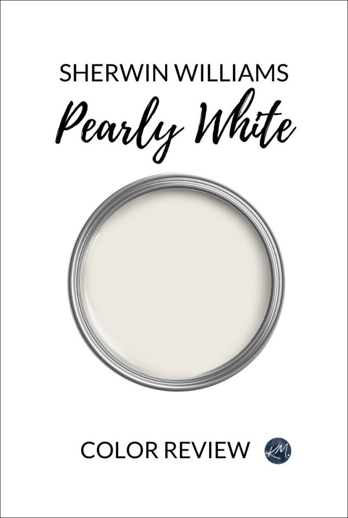 Sherwin Williams Pearly White, warm off white paint color review by Kylie M Interiors, online paint color expert, edesign
