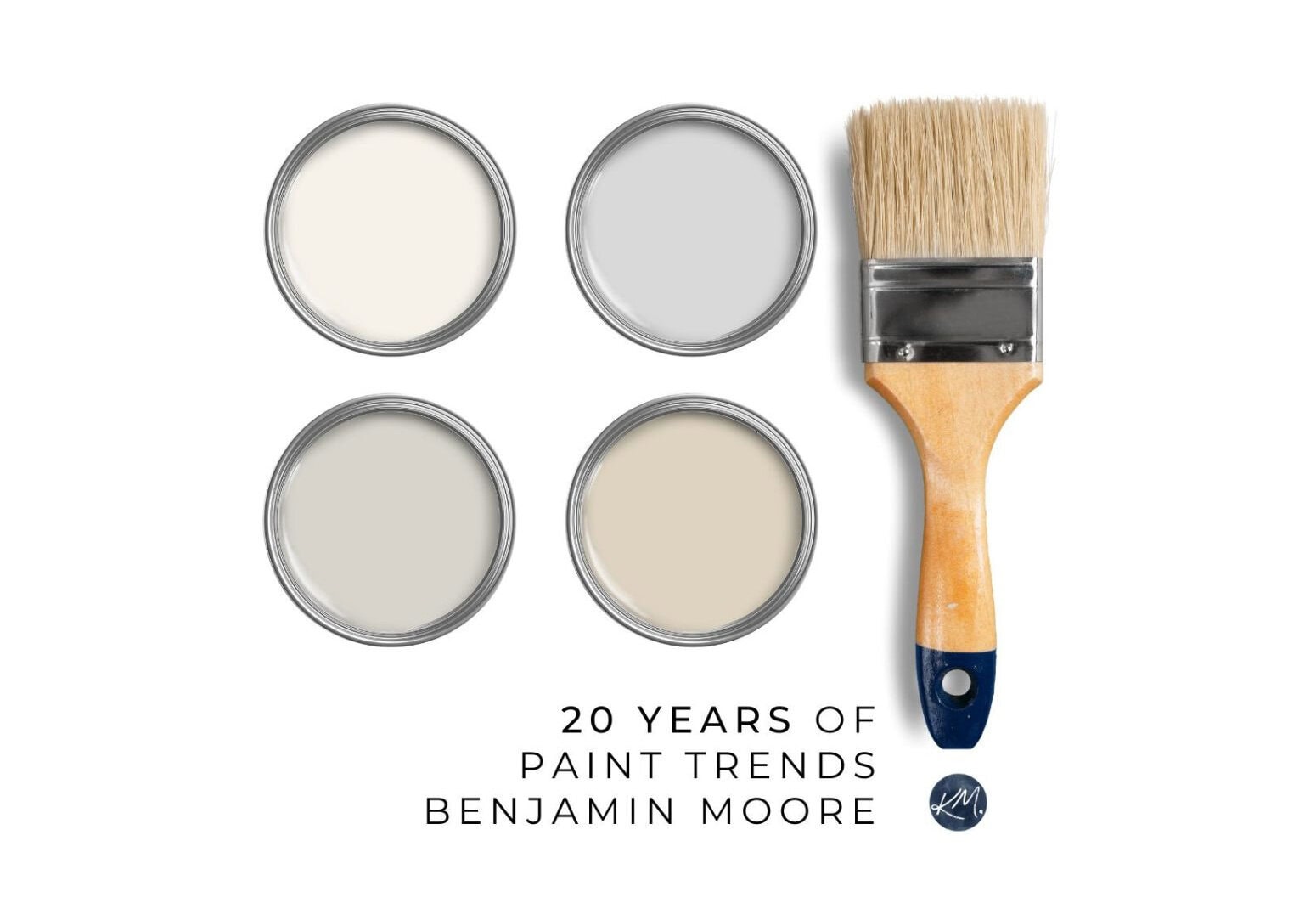20 YEARS OF PAINT TRENDS, BENJAMIN MOORE, 2000, 20005, 2010, 2015, 2020 2025 KYLIE M INTERIORS, ONLINE PAINT COLOR CONSULTANT AND EXPERT