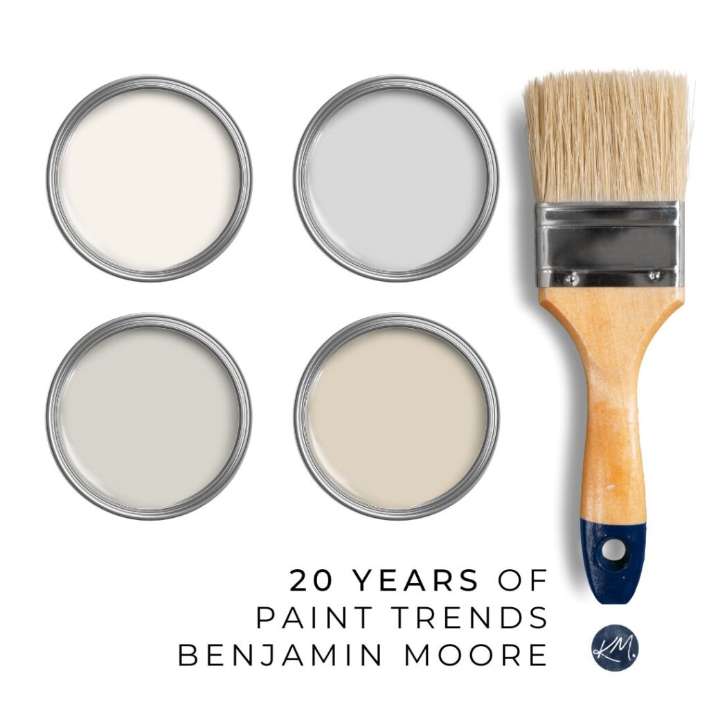 THE BEST PAINT COLOR TRENDS FROM BENJAMIN MOORE, 2000, 2005, 2010, 2015, 2020, 2024, KYLIE M INTERIORS, ONLINE PAINT COLOR EXPERT AND EDESIGN CONSULTANT