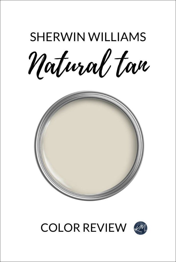 paint color review of sherwin williams natural tan, best warm neutral beige paint color, Kylie M
