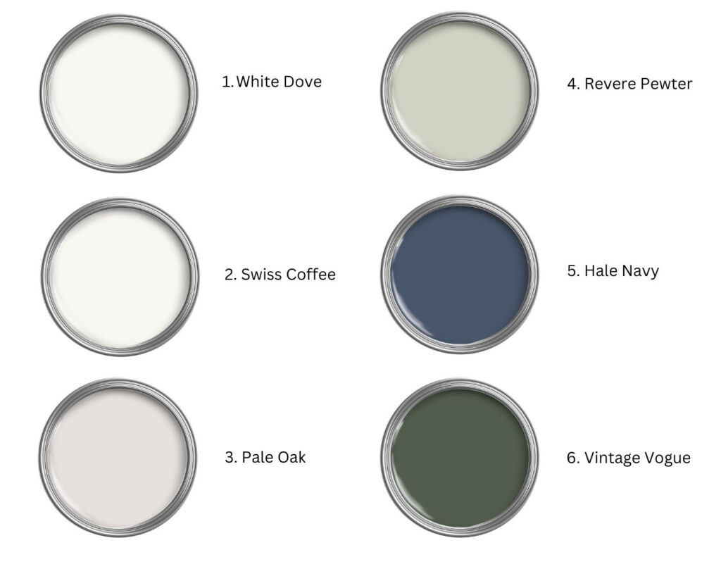paint color trends, 2024 from Benjamin Moore and Kylie M Interiors, online paint color expert