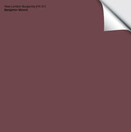 BENJAMIN MOORE NEW LONDON BURGUNDY SAMPLIZE PEEL AND STICK