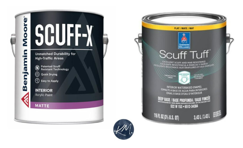 Benjamin Moore Scuff-X vs Sherwin Williams Scuff Tuff. Washable paint to hide dirt