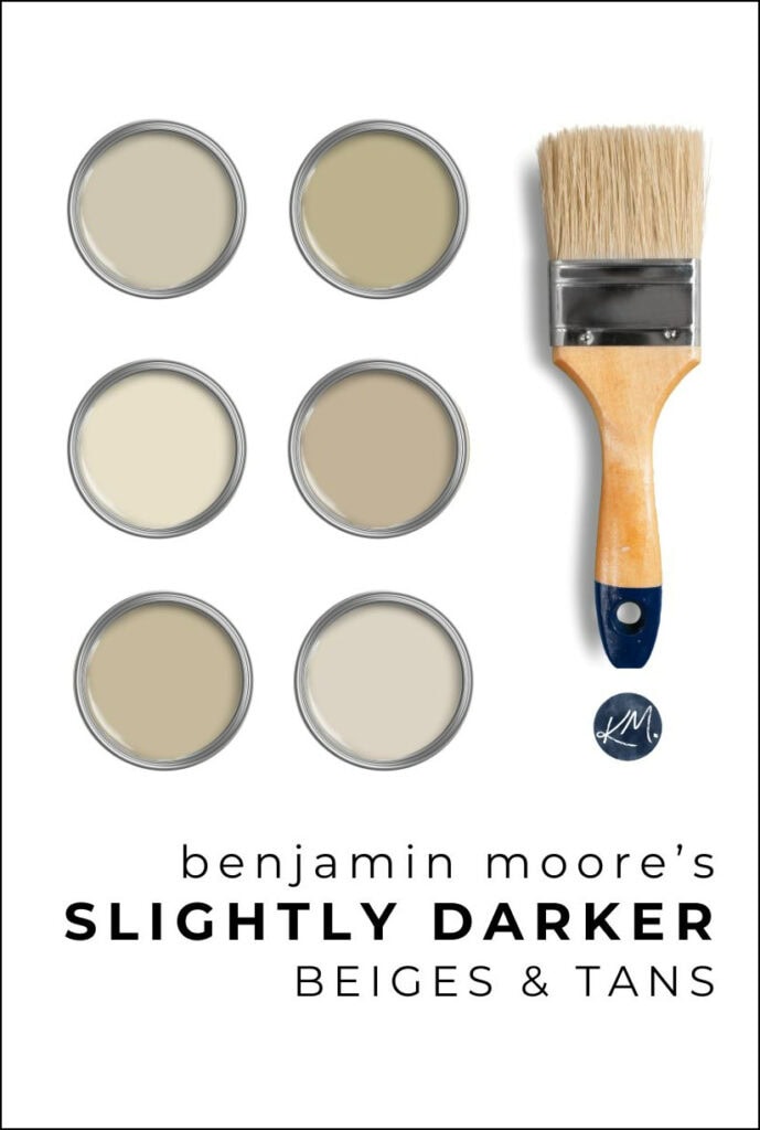 Benjamin Moores slightly darker, deeper, richer mid-toned shades of beige and tan paint colors.