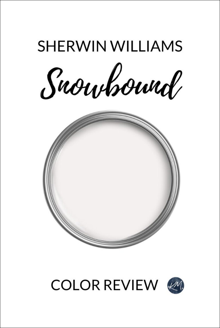 PAINT COLOR REVIEW OF BEST SOFT WHITE PAINT COLOR, SHERWIN WILLIAMS SNOWBOUND, UNDERTONES, LRV, USAGE, KYLIE M