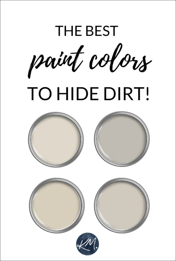 THE BEST PAINT COLORS TO HIDE DIRT ON WALLS, AS WELL AS BENJAMIN MOORE SCUFF X AND SHERWIN WILLIAMS SCUFF TUFF BEST WASHABLE PAINTS
