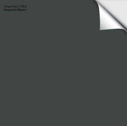 benjamin moore deep river, samplize peel and stick green
