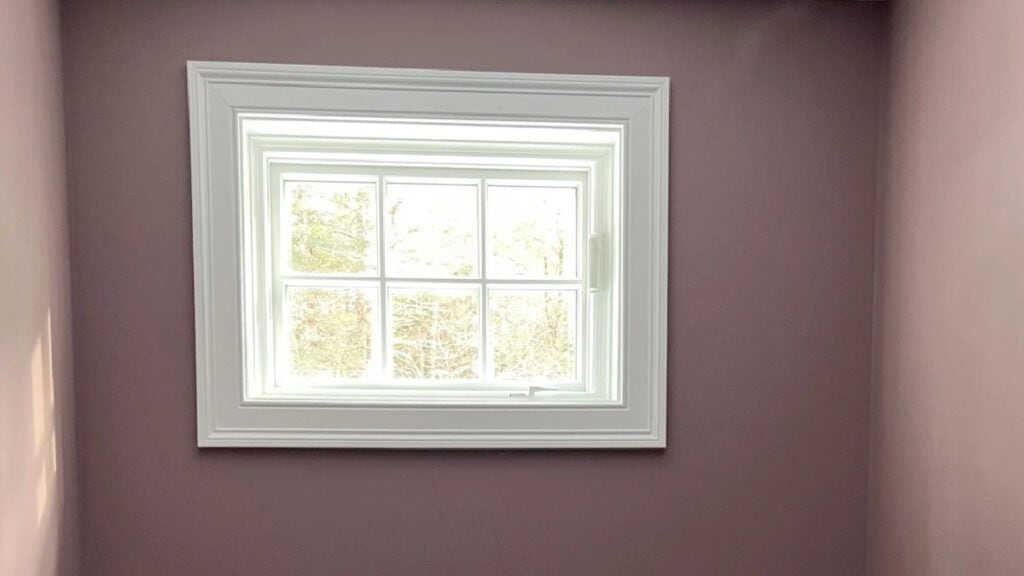 Benjamin Moore Cinnamon Slate, purple in natural lighting