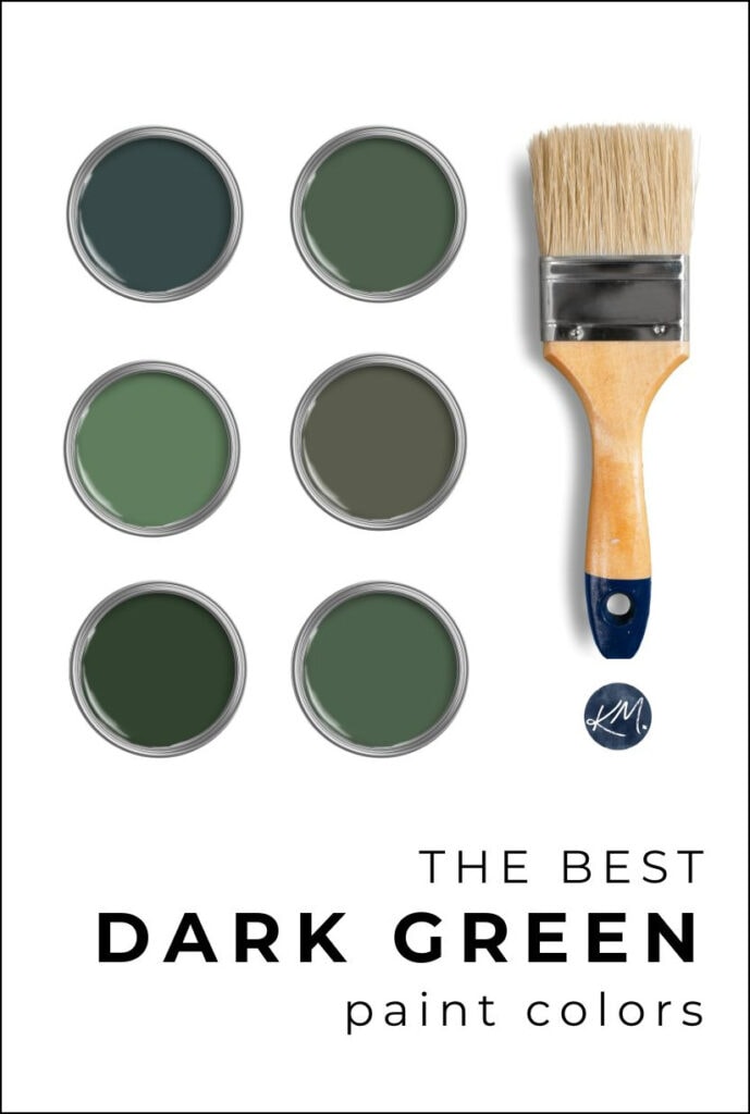 THE BEST DARK GREEN PAINT COLORS, BENJAMIN MOORE, ESSEX GREEN, SALAMANDER, ASHWOOD MOSS, ISLANDS AND WALLS