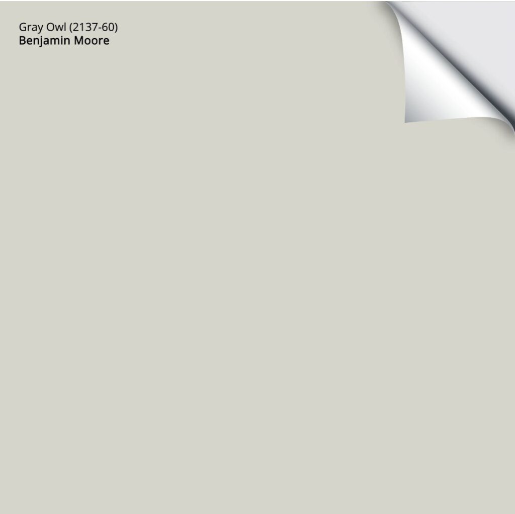 benjamin moore gray owl peel and stick