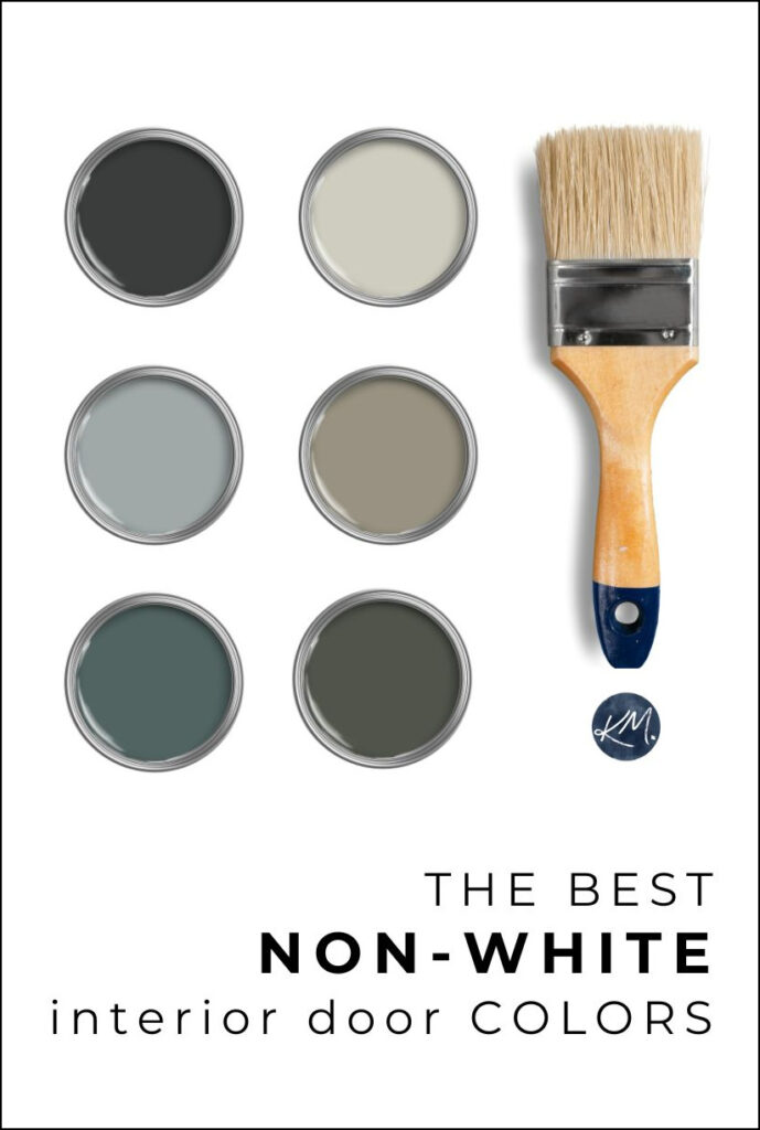 the best non-white dark and light paint colors for interiors doors and trims, beige, greige, gray, teal, black