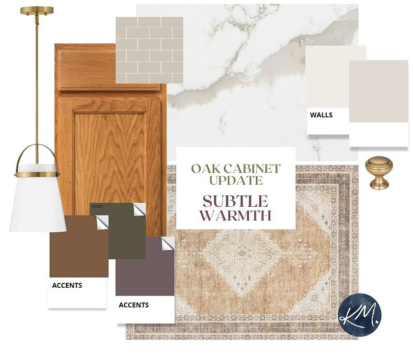 oak kitchen wood cabinet update ideas with quartz countertop, subway tile, hardware, light fixtures, Kylie M, DIY
