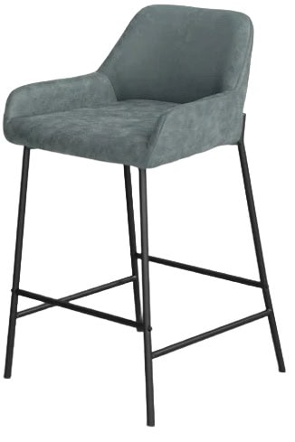 sage green counter stool for kitchen with oak (2)