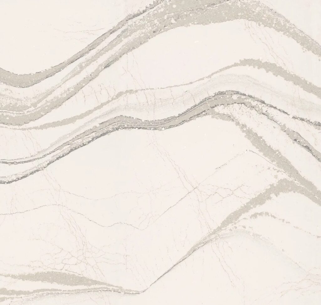 Cambria Brittanicca white quartz sample from Designshop