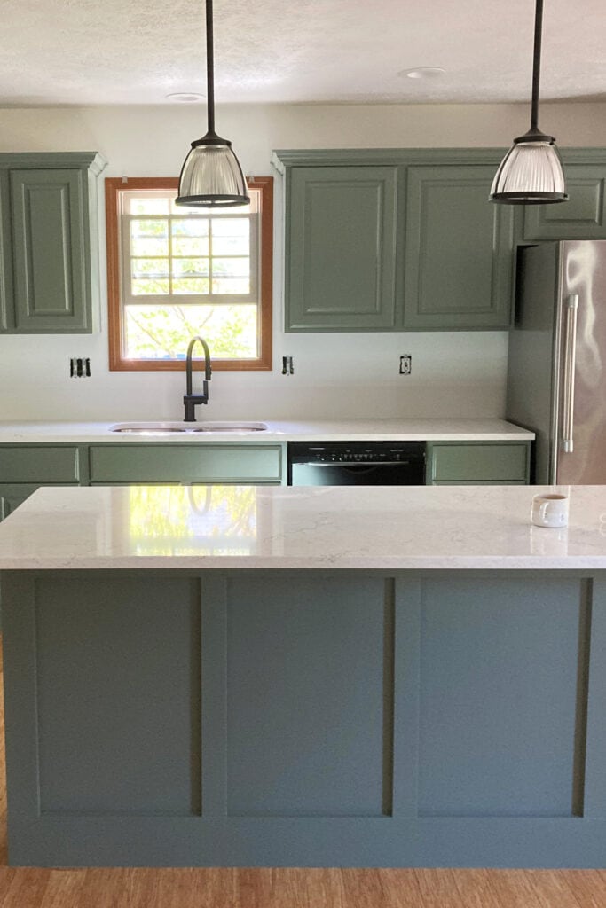 Kitchen island and painted wood