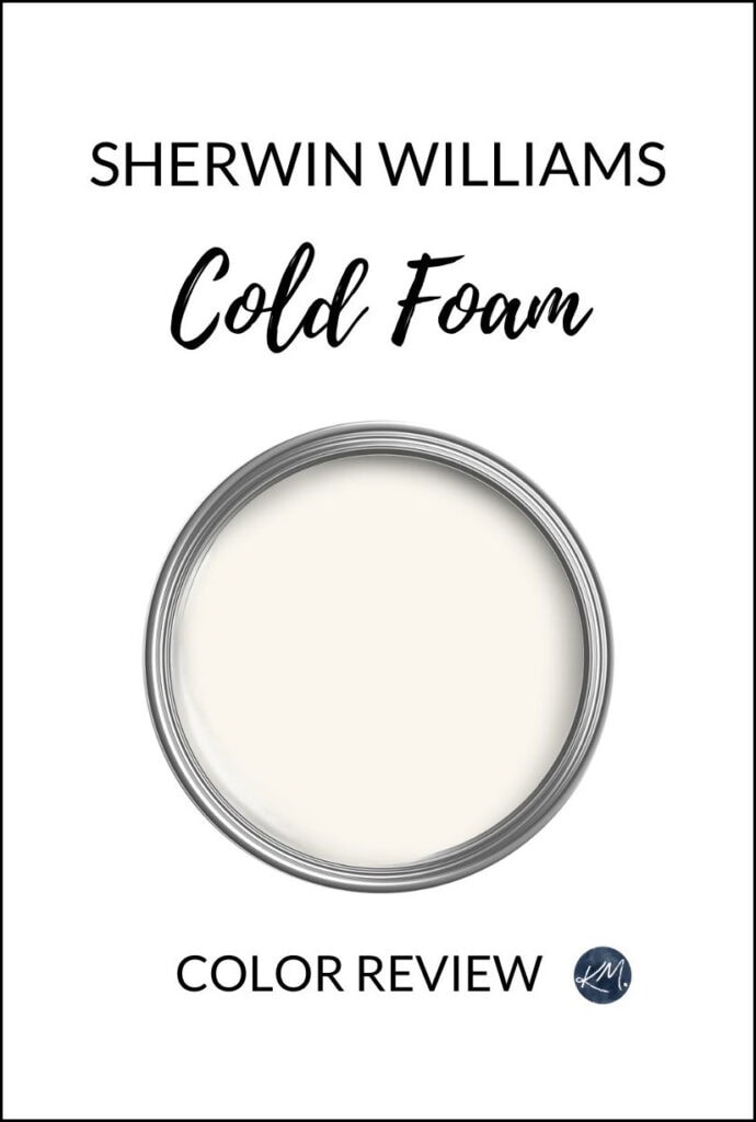 Sherwin Williams Cold Foam paint color review by Kylie M. Warm white paint color, Sherwin Emerald Designer Collection