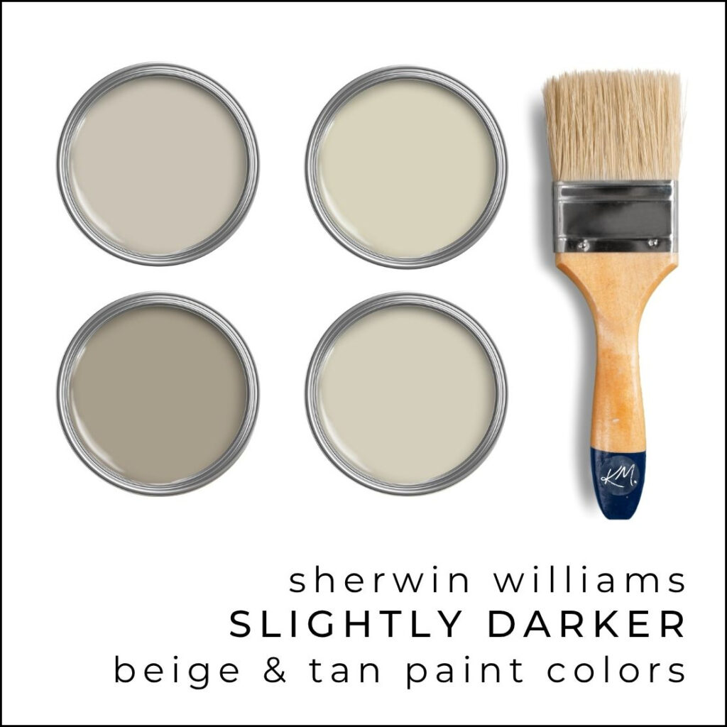 SHERWIN WILLIAMS BEST, MOST POPULAR SLIGHTLY DARKER BEIGE AND TAN WARM NEUTRAL PAINT COLORS