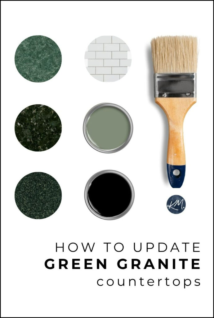 how to update green granite countertops, ideas for cabinet paint colors, walls, backsplash tile