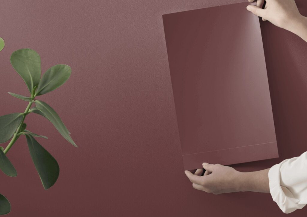 Benjamin Moore Cascabel Chile, dark oxblood red paint color