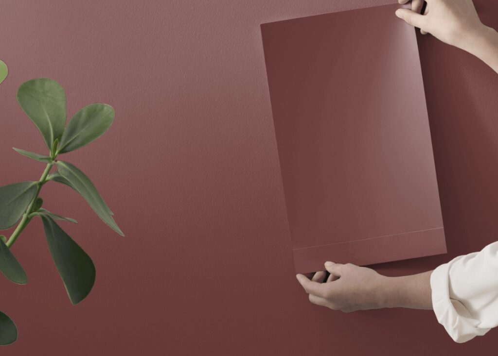 Benjamin Moore Chestnut, samplize peel and stick