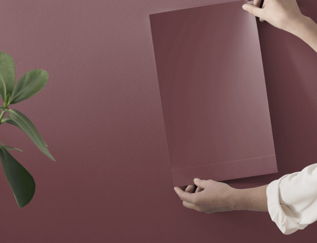 Farrow and Ball Preference Red, their best dark burgundy or oxblood inspired paint color