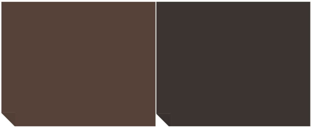 benjamin moore barista vs benjamin moore espresso beans, both rich dark brown paint colors