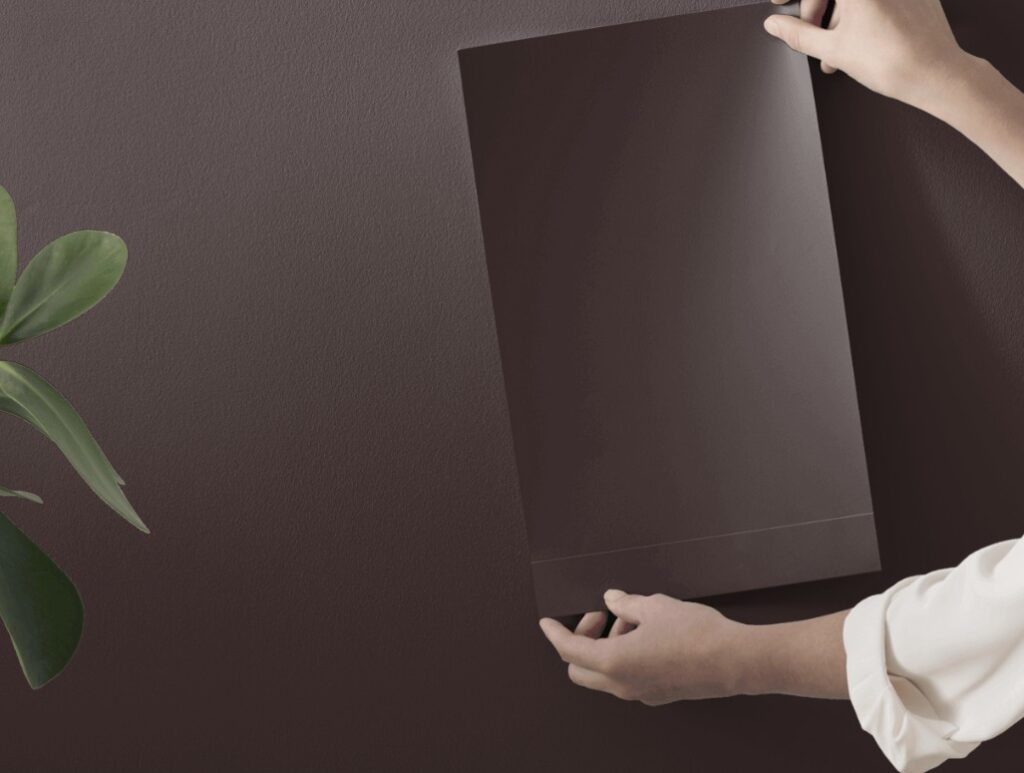benjamin moore wenge, rich brown, samplize peel and stick